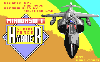 Strike Force Harrier Title Screen